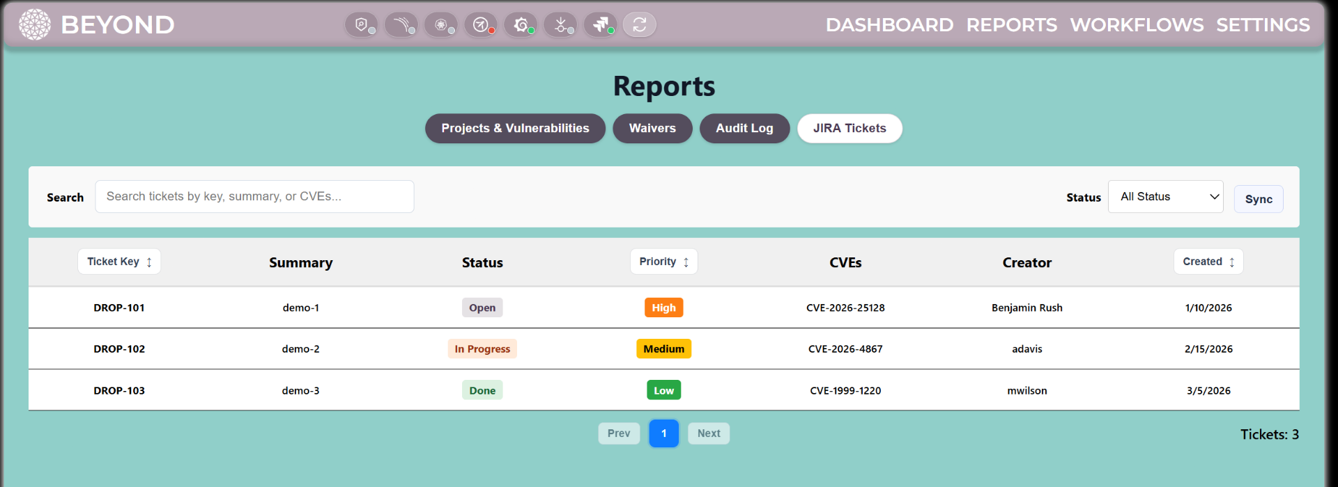 JIRA ticket handling